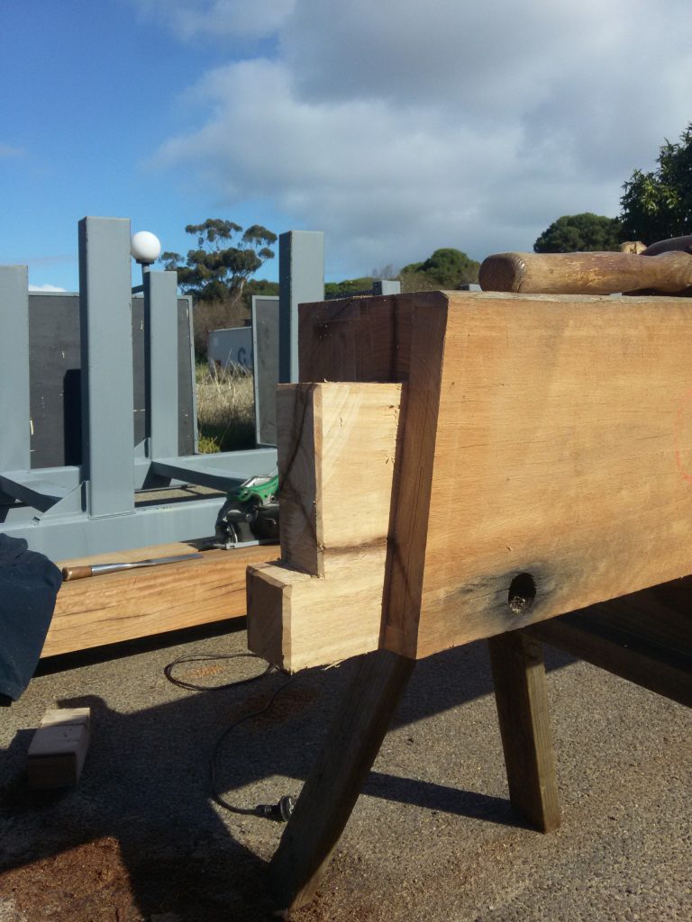 Haunched tenon with a diminished shoulder