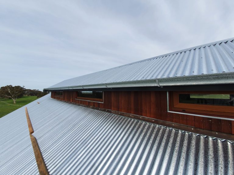 Roof lantern with heritage galvanised iron roofing