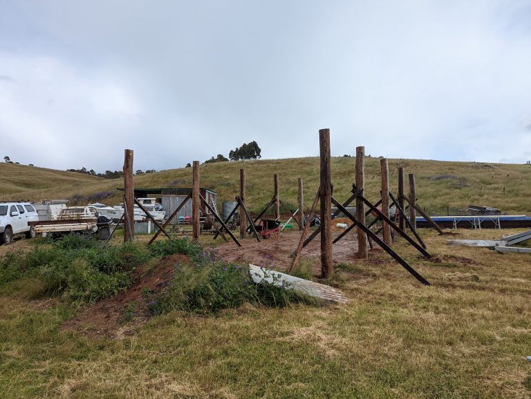 Harrogate - Posts being installed